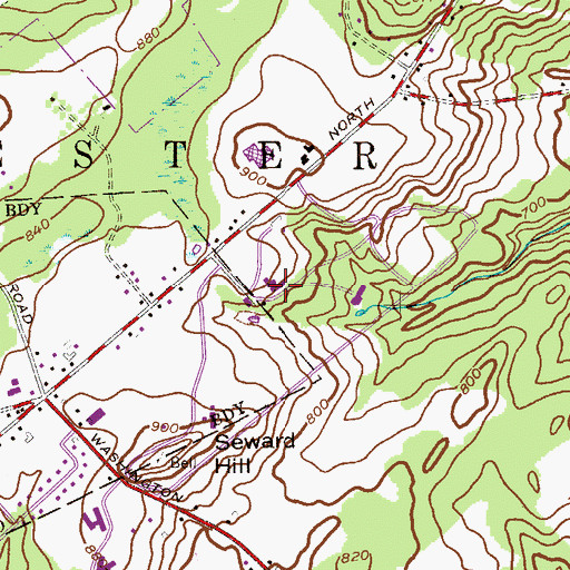 Topographic Map of Chester First Aid Squad, NJ