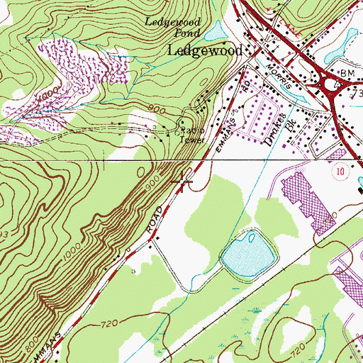 Topographic Map of Excellence Invalid Coach Services, NJ