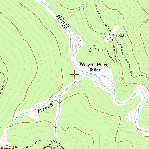 Topographic Map of Serpentine Creek, CA