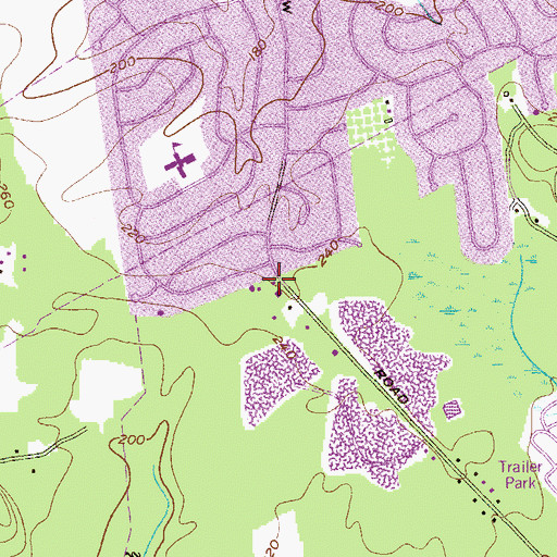 Topographic Map of Kendall Park First and Aid Rescue Squad, NJ