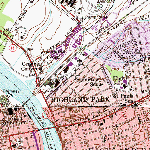 Topographic Map of Friendly Care Medical Transportation, NJ