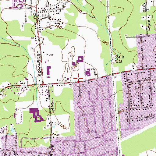 Topographic Map of Edison First Aid Squad 2, NJ
