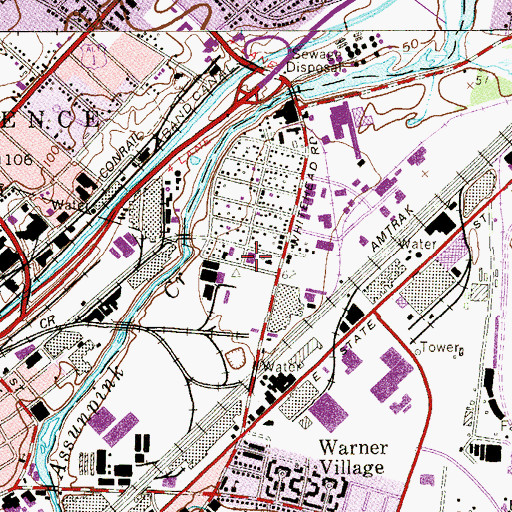 Topographic Map of Medi Transport of New Jersey, NJ