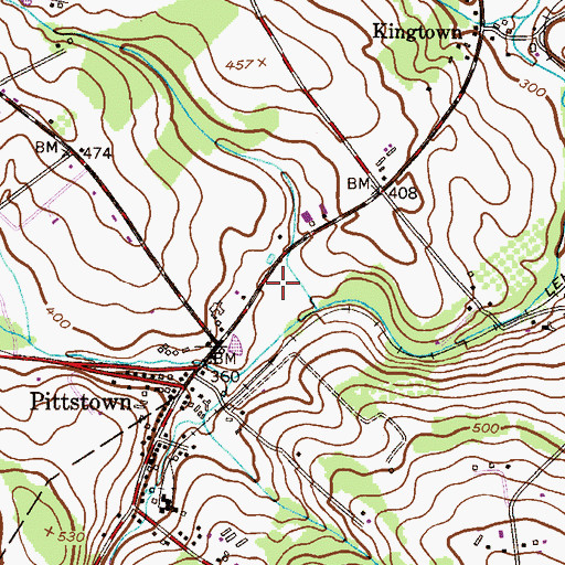 Topographic Map of Quakertown Volunteer Emergency Medical Services, NJ