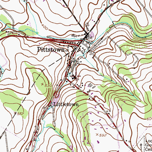Topographic Map of Atlantic Ambulance Corps, NJ