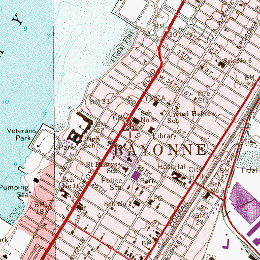 Topographic Map of McCabe Ambulance, NJ