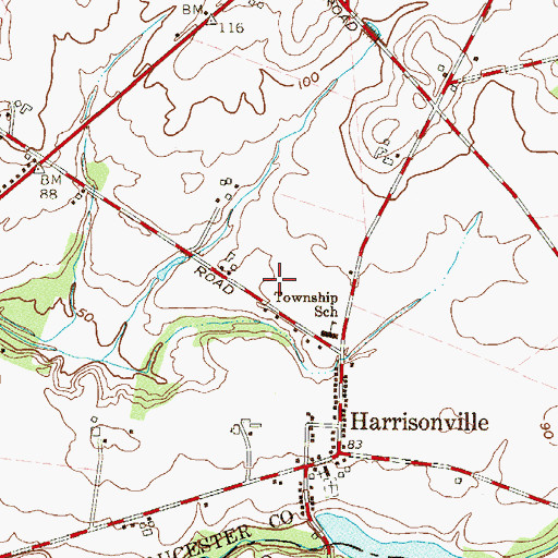 Topographic Map of Unity Service Ambulance, NJ