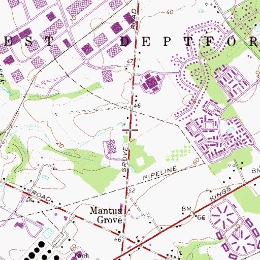 Topographic Map of Gloucester County Emergency Medical Services Station 82 - 4, NJ