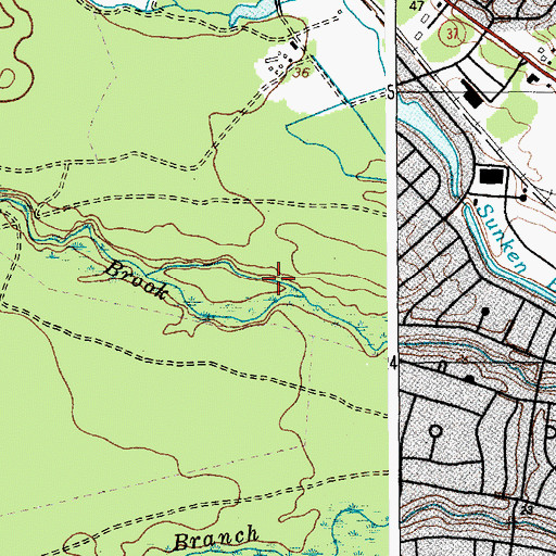 Topographic Map of Holiday City At Berkeley First Aid Squad, NJ