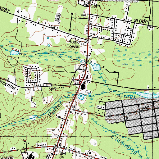 Topographic Map of Bayville First Aid Squad, NJ