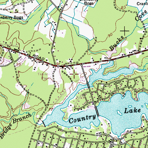 Topographic Map of Country Lakes Emergency Squad, NJ