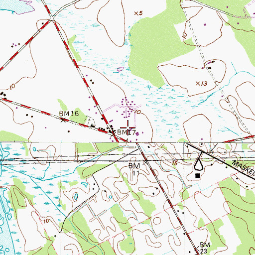 Topographic Map of Lower Alloways Creek Emergency Medical Services and Rescue Squad, NJ