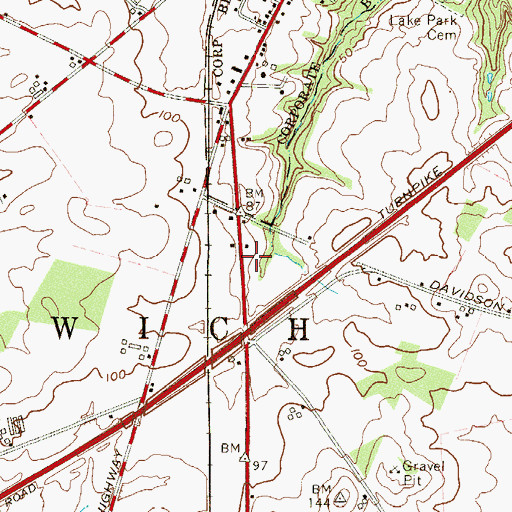 Topographic Map of Gloucester County Emergency Medical Services Station 82 - 2, NJ