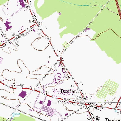 Topographic Map of Monmouth Junction First Aid Squad Substation, NJ