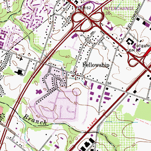 Topographic Map of Virtua Health System Emergency Medical Services Medic 35, NJ