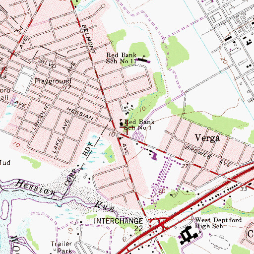 Topographic Map of Gloucester County Emergency Medical Services Station 82 - 5, NJ