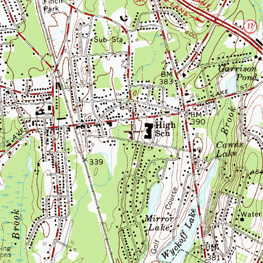 Topographic Map of Ramsey Rescue Squad, NJ