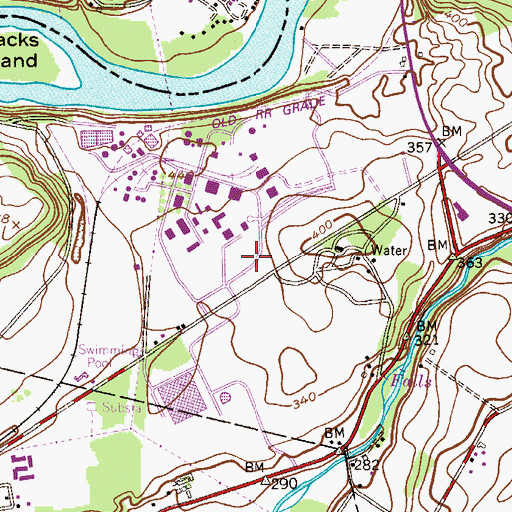 Topographic Map of DSM Emergency Medical Services, NJ
