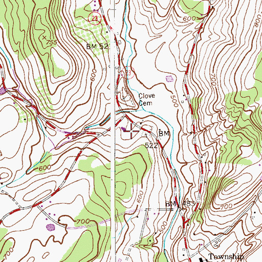 Topographic Map of Wantage Township First Aid Squad, NJ