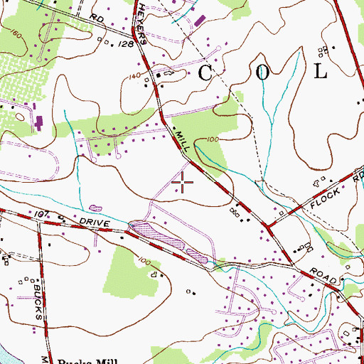 Topographic Map of Colts Neck First Aid Squad, NJ