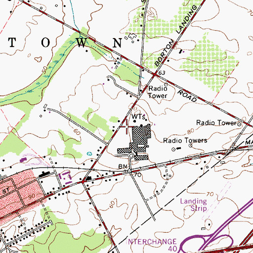 Topographic Map of Lockheed Martin Emergency Medical Services, NJ