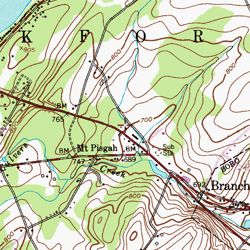 Topographic Map of Blue Ridge Rescue Squad, NJ