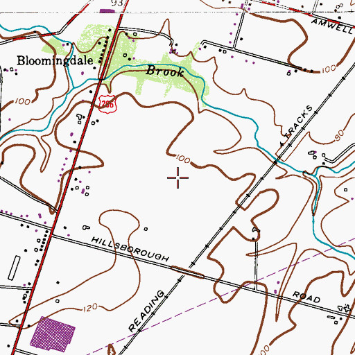 Topographic Map of Freedom Emergency Medical Services, NJ