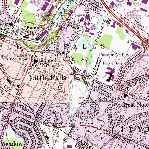 Topographic Map of Eagle Rescue Squad, NJ