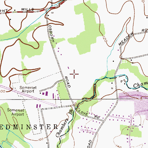 Topographic Map of Northstar Air Medical Service, NJ