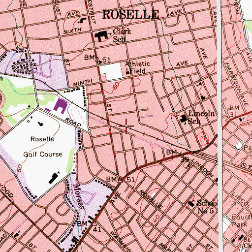 Topographic Map of On Time Transport Ambulance Service, NJ