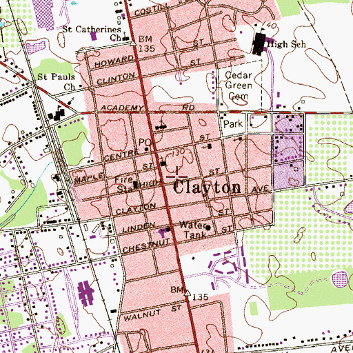 Topographic Map of Gloucester County Emergency Medical Services Station 82 - 9, NJ