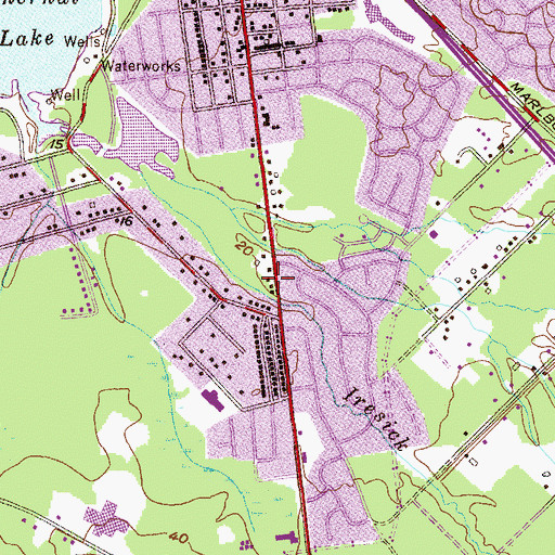 Topographic Map of People Transport, NJ