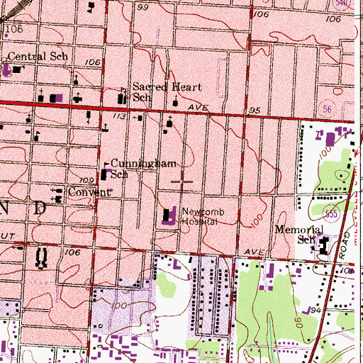 Topographic Map of Vineland Emergency Medical Services Station 1, NJ