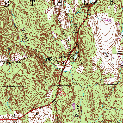 Topographic Map of Wellspring Mental Health Center, CT