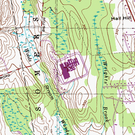 Topographic Map of Connecticut Department of Corrections Hospital, CT