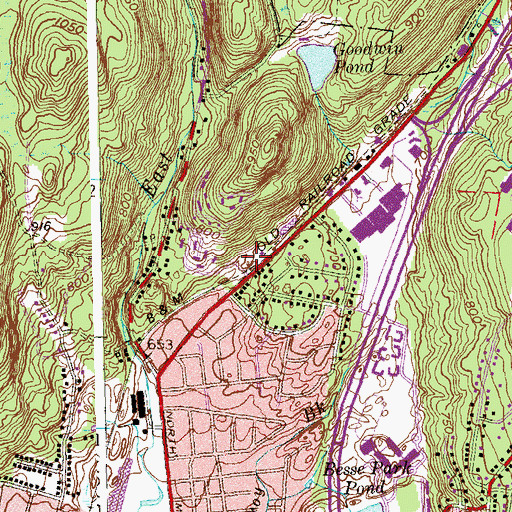 Topographic Map of Western Connecticut Mental Health Care System, CT