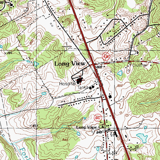 Topographic Map of Lincoln Trail Behavioral Systems, KY