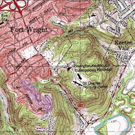 Topographic Map of Northkey Community Care, KY