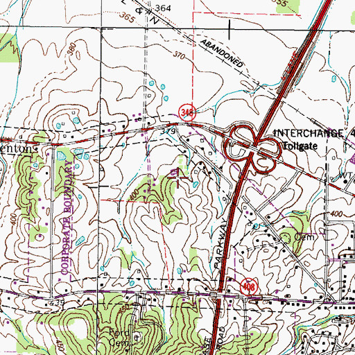 Topographic Map of Marshall County Hospital, KY