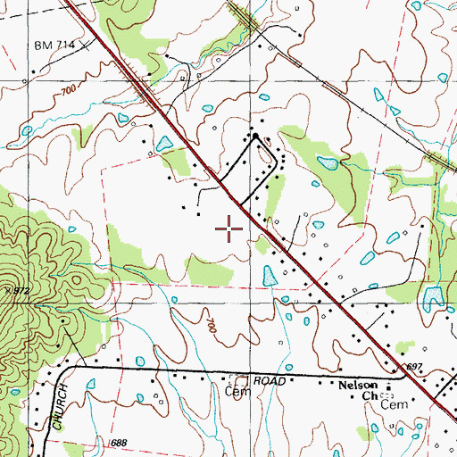Topographic Map of Flaget Memorial Hospital, KY