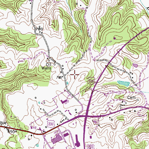 Topographic Map of The Medical Center, KY