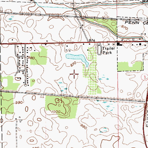Topographic Map of Parkview Noble Hospital, IN