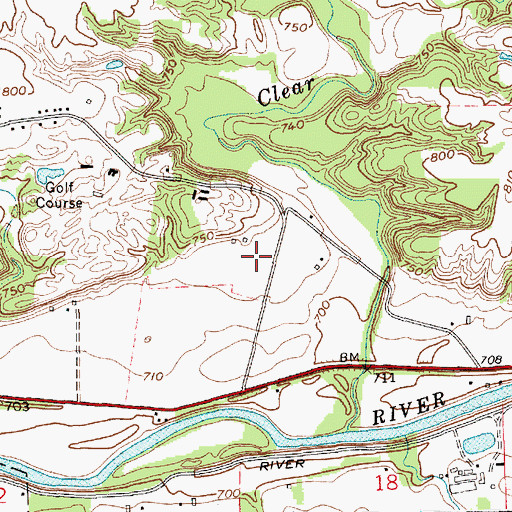 Topographic Map of Norwood Health and Rehabilitation Center, IN