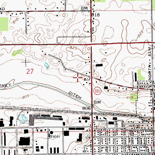 Topographic Map of Community Hospital of Bremen, IN