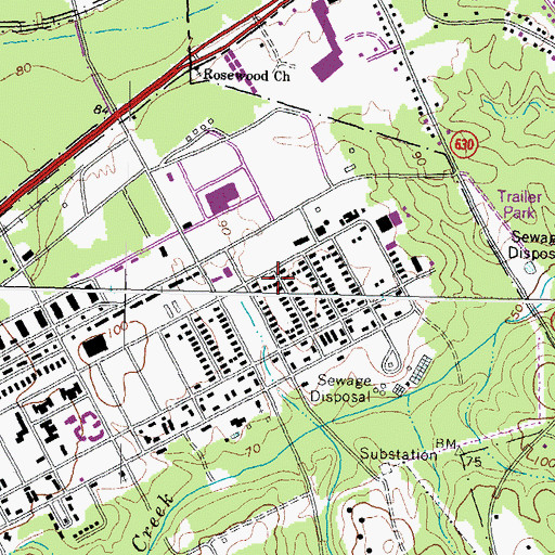 Topographic Map of Fort Lee Fire and Emergency Services Station 2, VA