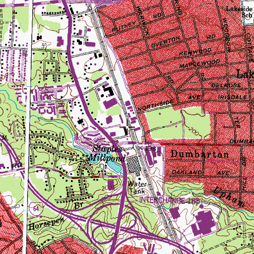 Topographic Map of Forest Ambulance Service, VA