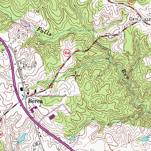 Topographic Map of LifeCare Medical Transports, VA