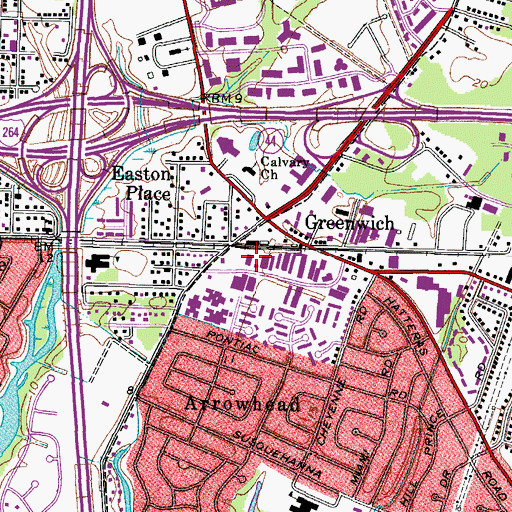 Topographic Map of Medical Transport, VA