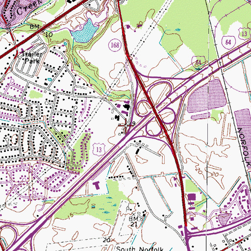 Topographic Map of Network Medical Systems, VA