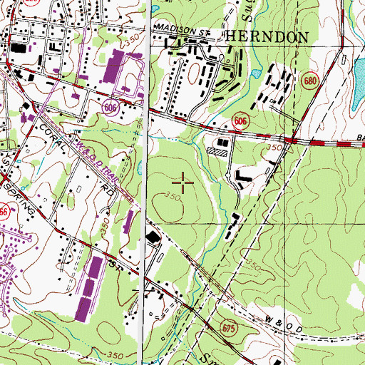 Topographic Map of Physicians Transport Service Station 3, VA
